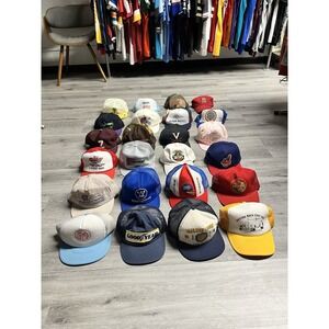 VTG 1980s 90s 24 Hat Lot - Trucker Snapback's - Wholesale Bundle Hats - Resell